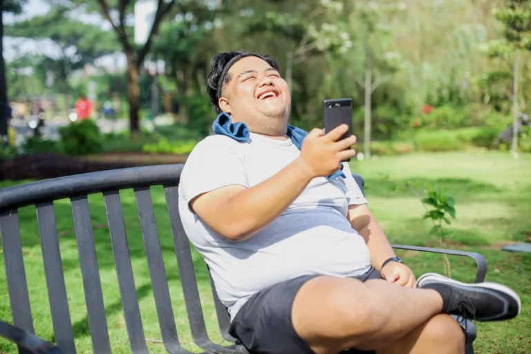 Man looking into eating disorder recovery