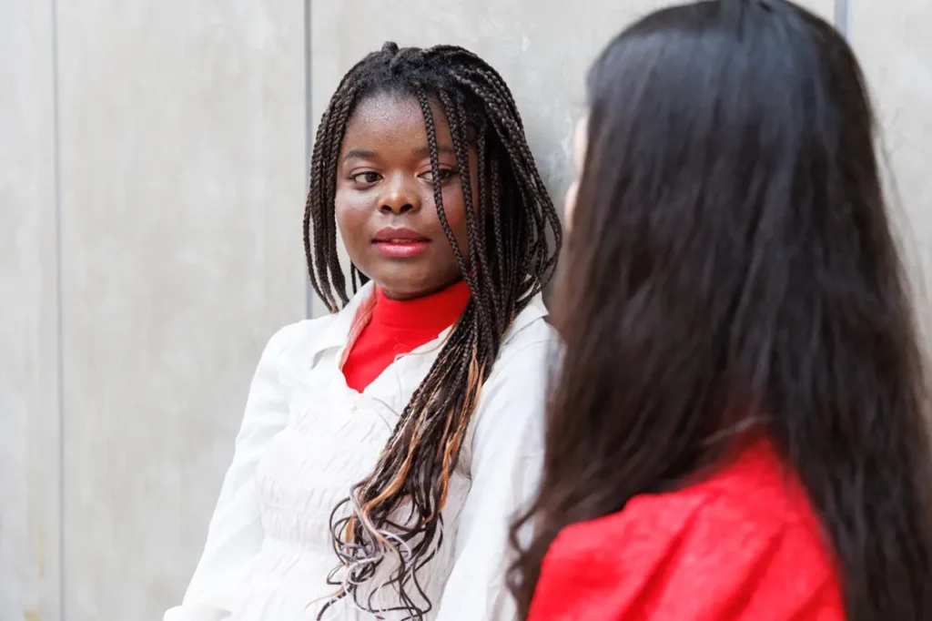 Woman getting purge eating disorder treatment