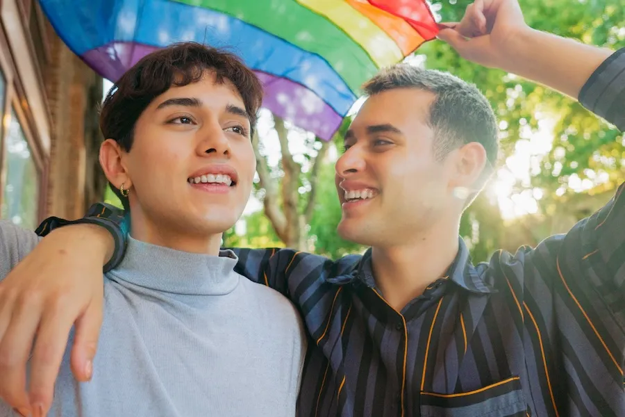 Gay men learning about how the eating disorders affect lgbtq​ individuals.